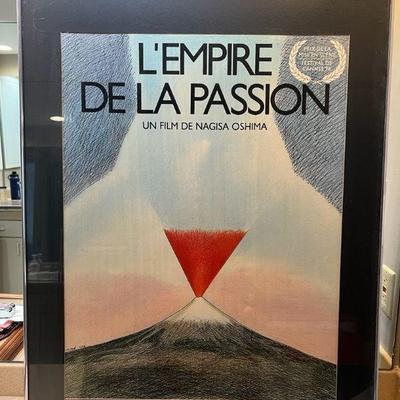 TOI016- Framed Lâ€™Empire De La Passion Movie Poster