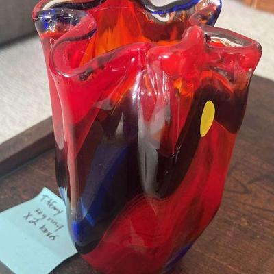 TOI198 Australian Freeform Glass Vase