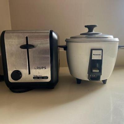 TOI151- Krup Toaster & Panasonic Rice Cooker