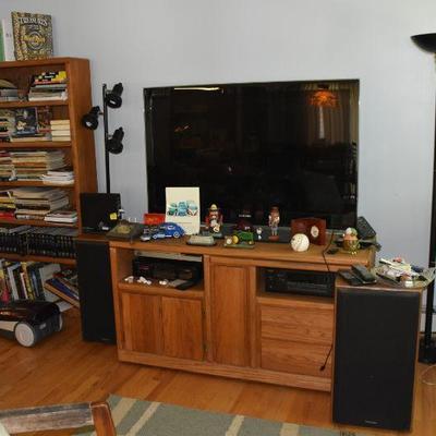 Large tv set up to play music!