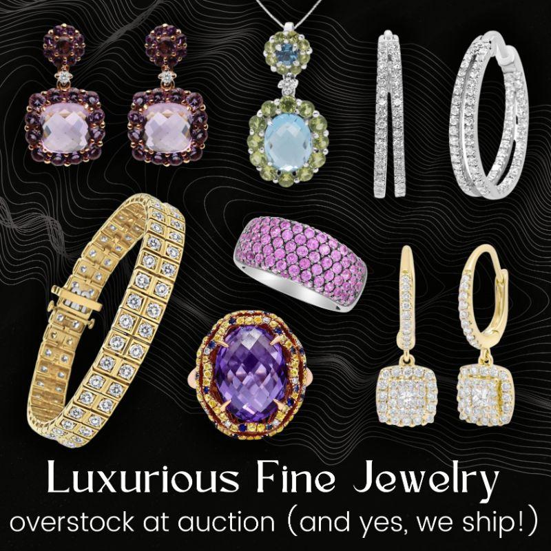 OVERSTOCK FINE JEWELRY Online Auction (EVERYTHING SHIPS)
