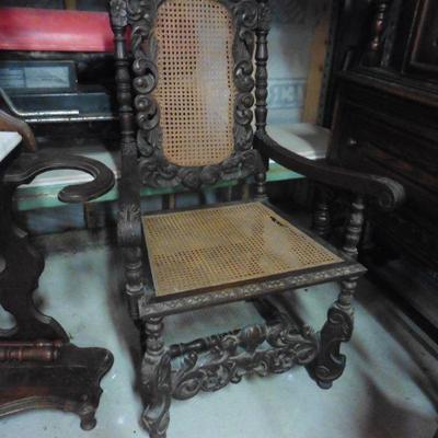 Exotic vintage chair