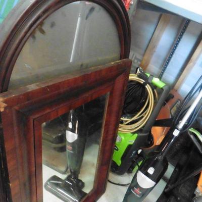 wooden vintage mirrors