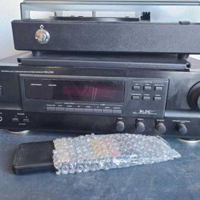 #1090 â€¢ Denon AM/FM Stereo Receiver and QFX Record Player
