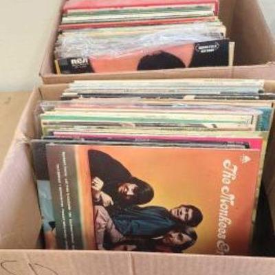 #1022 â€¢ 2 Boxes of Vinyl Records
