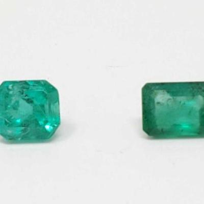 #496 â€¢ 2.25 Ct Emerald & 1.79 Ct Emerald
