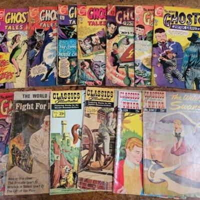 #2526 â€¢ 13 Comic Books from Charlton Comics and Classics Illustrated
