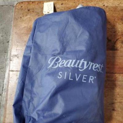 #3202 â€¢ beauty rest silver air mattress self inflatable
