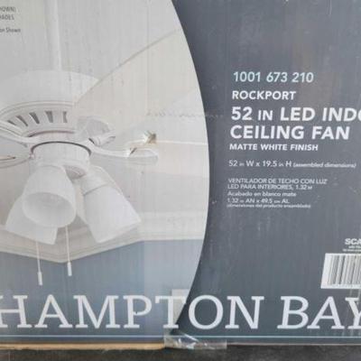 #2046 â€¢ Hampton Bay Led Indoor Ceiling Fan
