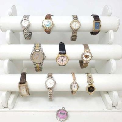 #530 â€¢ (11) Watches and Pendant Face Watch
