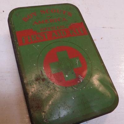 Boy Scout First Aid Kit - Tin box Only - $15