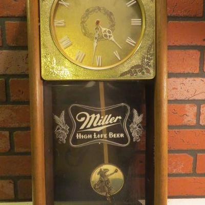 Vintage Miller Clock - Works Great $100