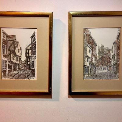 (2) Prints Signed By D.A. Heald

