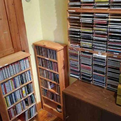 (5) Shelves Of CDs Mystery Lot
