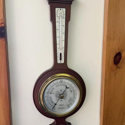Genuine Mahogany Taylor Wall Barometer
