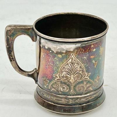 Sterling Silver Cup With Rainbow Patina
