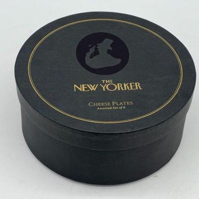 Box Set Of (6) The New Yorker Cheese Plates
