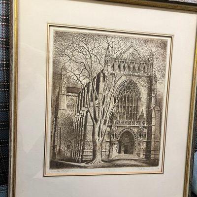 George A. Bradshaw Princeton Chapel Print
