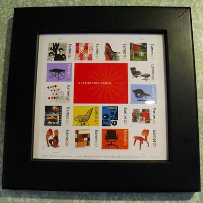 Eames Art Stamps Framed