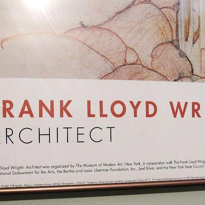 Frank Lloyd Wright Architect Framed