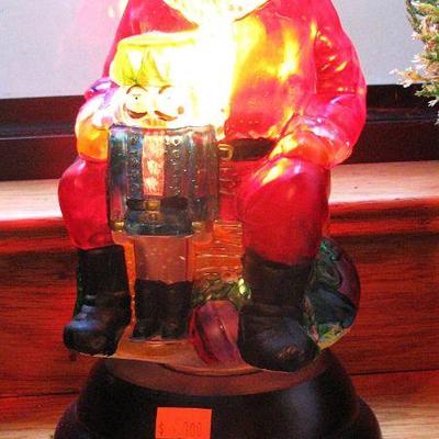 Vintage Santa Lamp