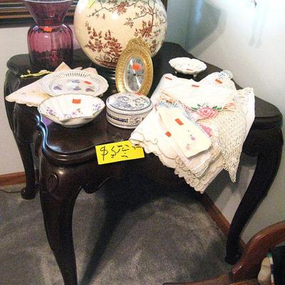 Mahogany Side Table Ornate