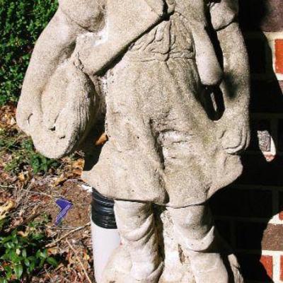 Full Size Concrete Garden Girl Statue