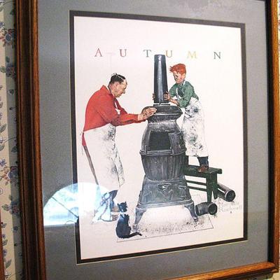 Norman Rockwell The Apprentice Autumn Print Framed