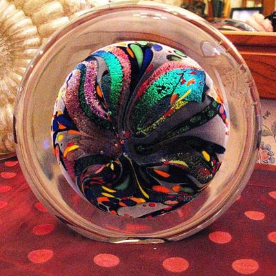 Large Rollin Karg Art Glass Sculpture
