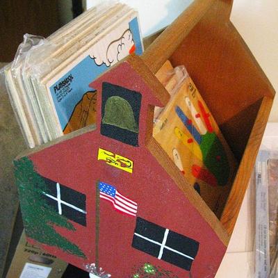 Wood Schoolhouse Box