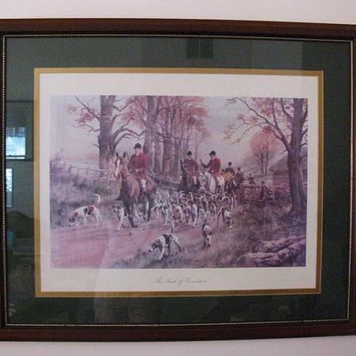Hunters and Hounds Framed