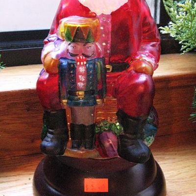 Vintage Santa Lamp