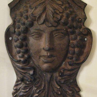 Garden Gods Cast Iron Old World Goddess Plaque