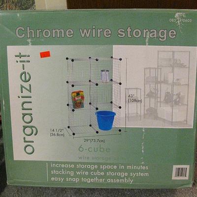 Chrome Storage Unit 6 - Cube