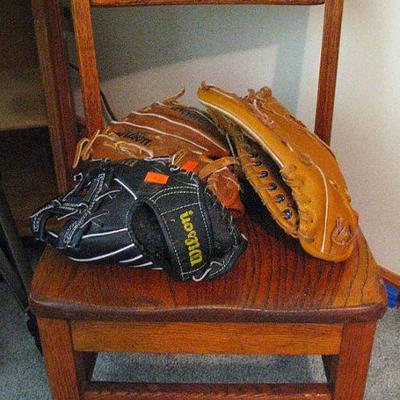 Vintage Child's Wood Desk Chair
