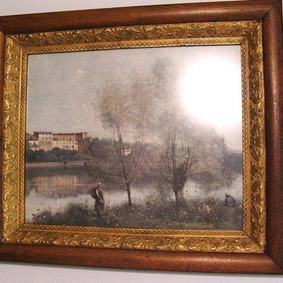 Jean Baptiste Camille Corot Ville d'Avray Washington Museum National Gallery Print - Very Nice Frame