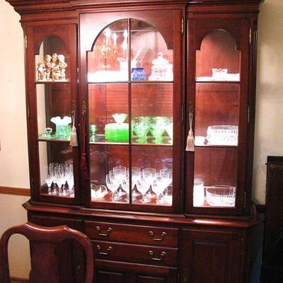 Antique / Vintage Lighted Hutch