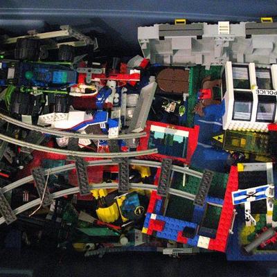 Tote Full of Legos