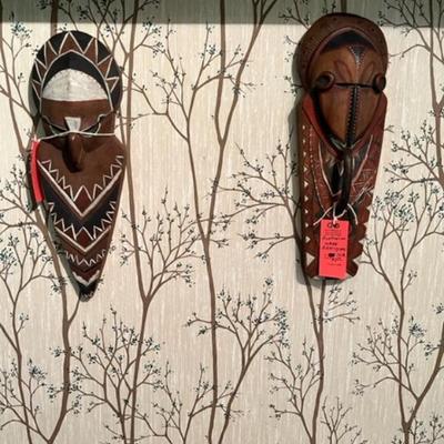 2 Aborigine masks