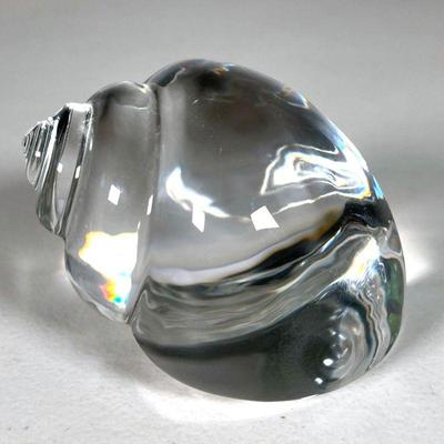 TIFFANY & CO. CRYSTAL SEASHELL | Clear glass Seashell. 