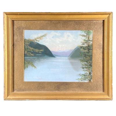HUDSON RIVER SCHOOL (19TH/20TH CENTURY) | Narrows of Hudson and Gates of the Highlands Pastel on paper Signed lower right 