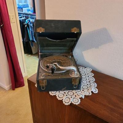 Antique Windup Record Player