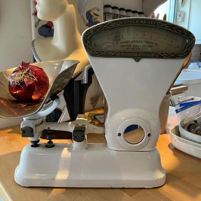antique grocery scale by Hobart