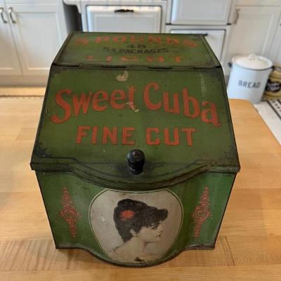 antique store dispenser for Sweet Cuba cigarette tobacco