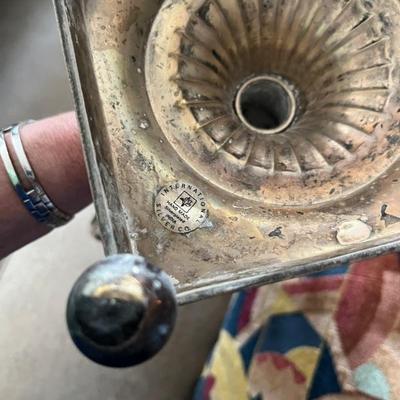 silver plated coffee urn, Art Deco style