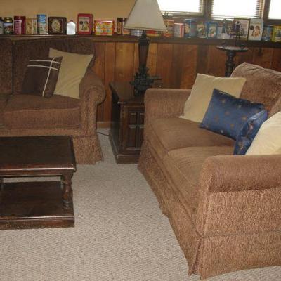  SOFA AND LOVE SEAT  $ 225.00 AND 175.00