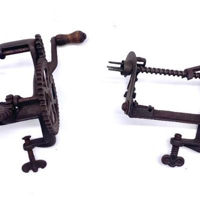 Antique apple peelers