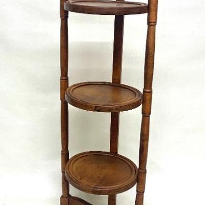Folding 3-shelf stand