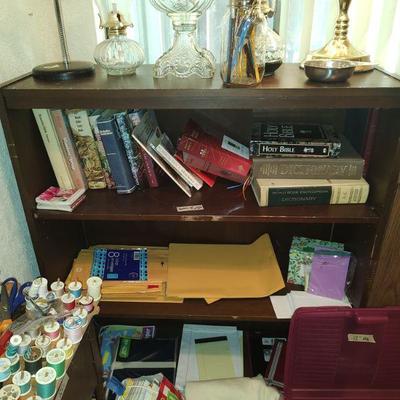 Office supplies and bookcases