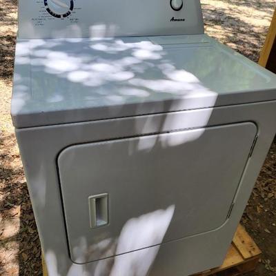 Amana electric dryer $220,good condition, works well. Will deliver for $20 in area